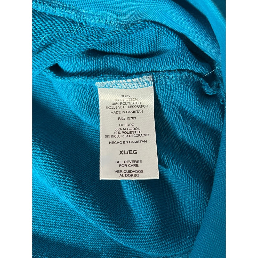 Champion Authentic Athleticwear Teal Full-Zip Hooded Sweatshirt Size XL - Picture 4 of 9